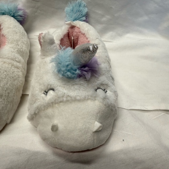 Carter's Pink and White Plush Slippers - Picture 8 of 8